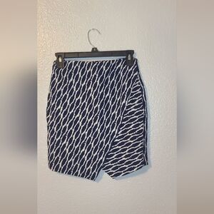 Taylor Faux Navy white skirt